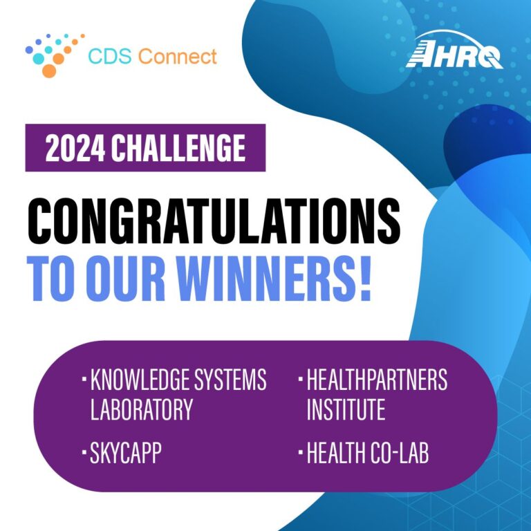 Skycapp Wins “Most Innovative” Prize in AHRQ CDS Connect Challenge